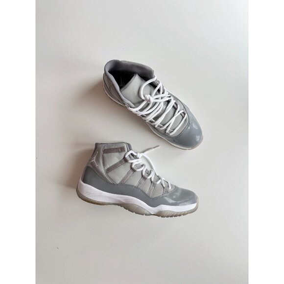 NIB 2010 NIKE Air Jordan 11 Retro Cool Grey Leather Lace Up Sneakers, Size 9 - Picture 2 of 16